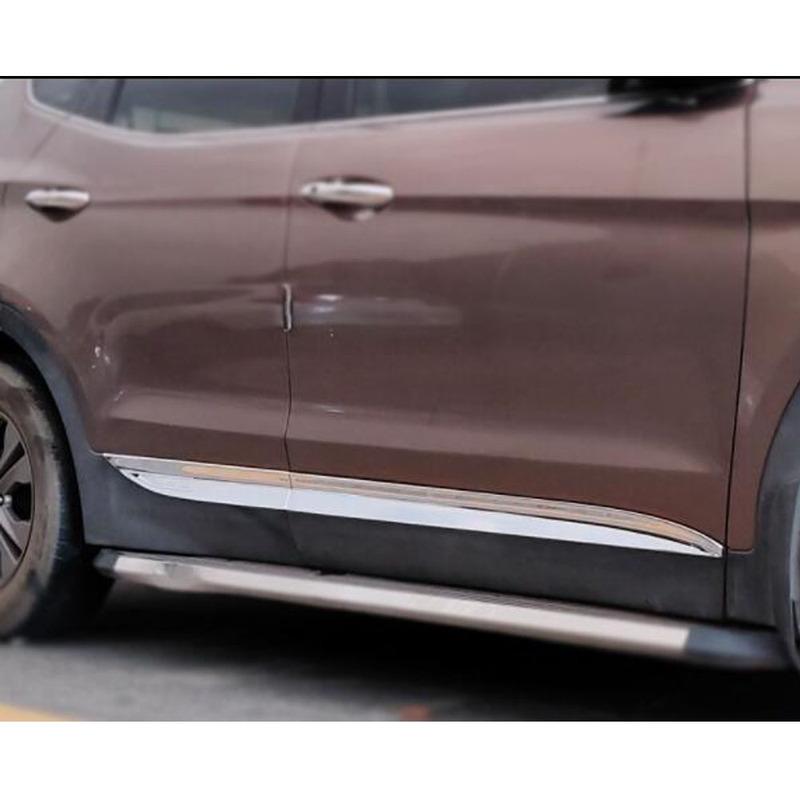 Стальная Накладка на Боковую Дверь Кузова Для Hyundai IX45 SantaFe 2013 2014 2015 2016 2017 2018 Декоративная Полоса Внешние Аксессуары