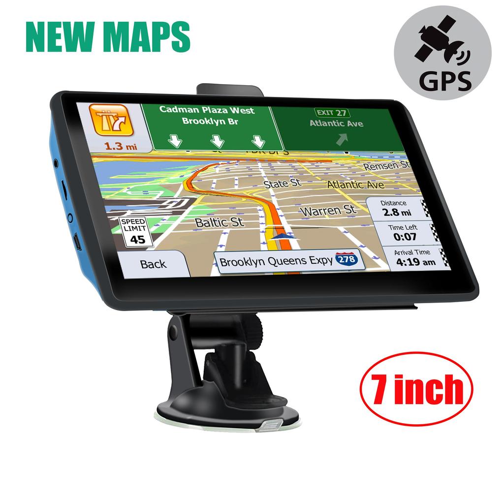 7 Inch Gps Navigation for Car Truck SAT NAV HGV Accessories Tools HD Navigator 2024 Free Update Europe Map 8GB FM Music