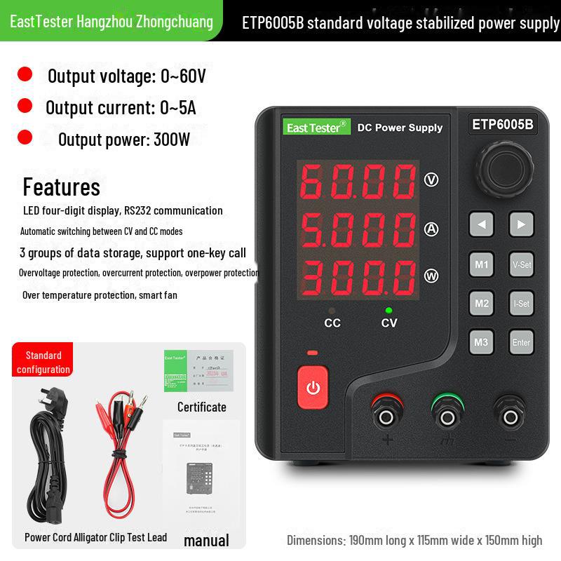 «Регулируемый источник питания постоянного тока для ремонта мобильных телефонов — программируемые модели ETP1503A ETP3003A»