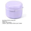 Футляр для фиксатора зубных протезов, двухслойные полые дренажные брекеты, портативная пылезащитная пластиковая коробка, глубокая очистка, невидимые брекеты 2-в-1, держатель для зубных протезов и замачивание