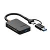 Совместимый с Apple 8-в-1 USB 3.0 Двухголовочный Type-C Картридер и Док-станция