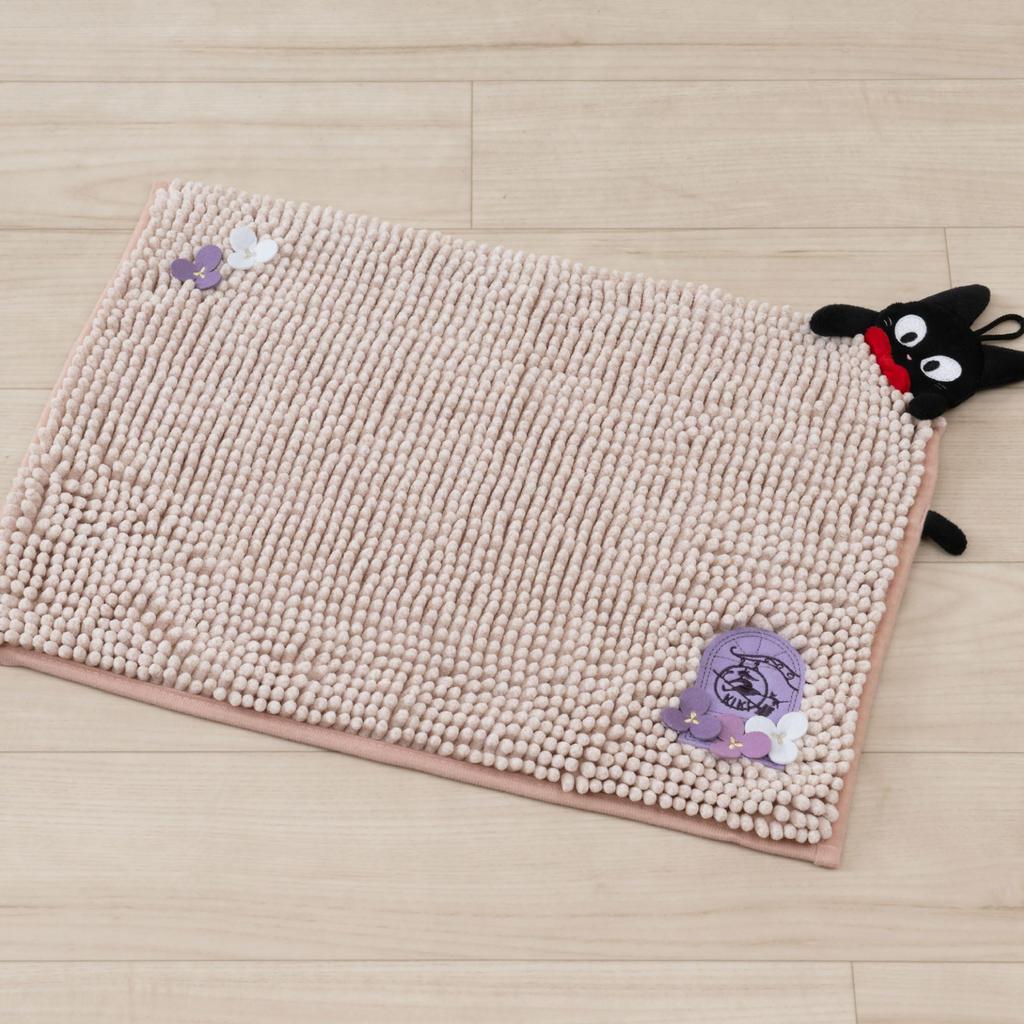 Пушистый коврик для ванной Jiji от Senko Delivery Service, 35 x 50 см, розовый, впитывающий воду, быстросохнущий, из микрофибры 65721 Kiki's, прибл.