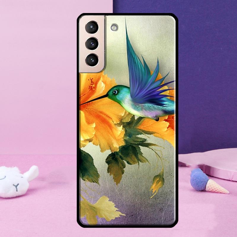 Чехол для телефона с колибри для Samsung Galaxy S25 Ultra S24 Ultra S9 S10 S20 S21 S22 Plus S23 S24 FE