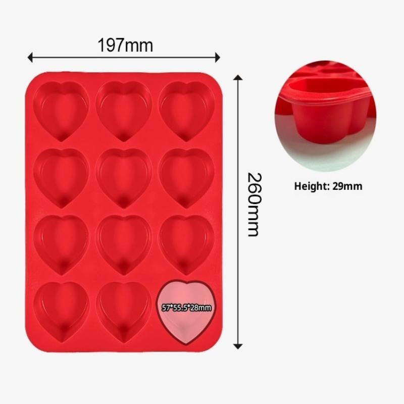 Силиконовые формы для выпечки в форме сердца для французского десерта, мусса, выпечки, помадки, конфет, мармелада, украшения торта, форма для выпечки