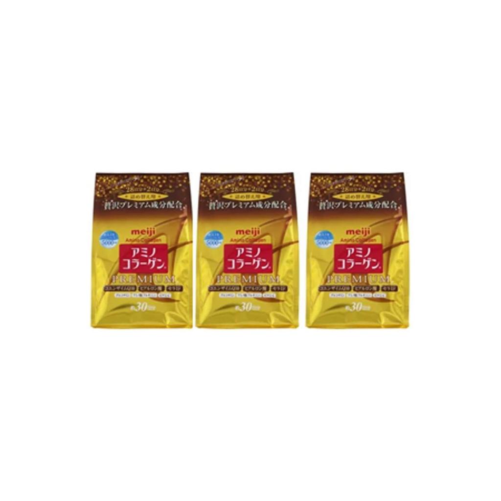 MEIJI Premium Amino Collagen премиальный коллаген, 3 пачки по 196 гр