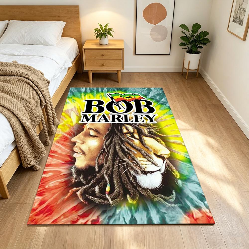 Bob Marley Floor Mat Suitable for Study room Dining Room Game Room Decorate room Anti-slip Rug Decorate Offices Perfect Gift for Friends & Family