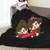 Monchhichi Fluffy and Stylish Flannel Cute Throw Blanket for X Blanket, Blanket, All-Season Washable, Warmth, 50" 40"