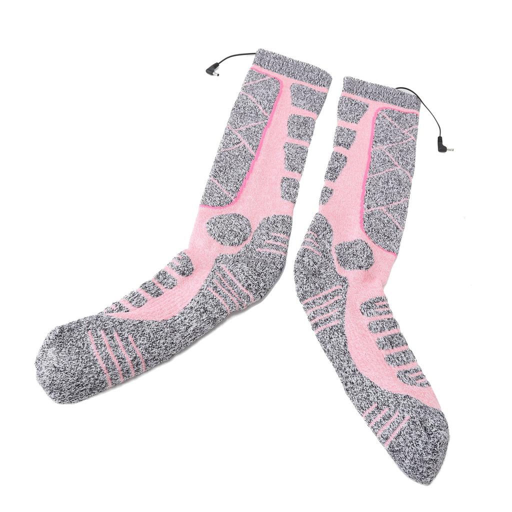 Электрические носки с подогревом, высокие, регулируемая температура, 3 режима, электронные носки-грелки для ног для пожилых людей, зимние