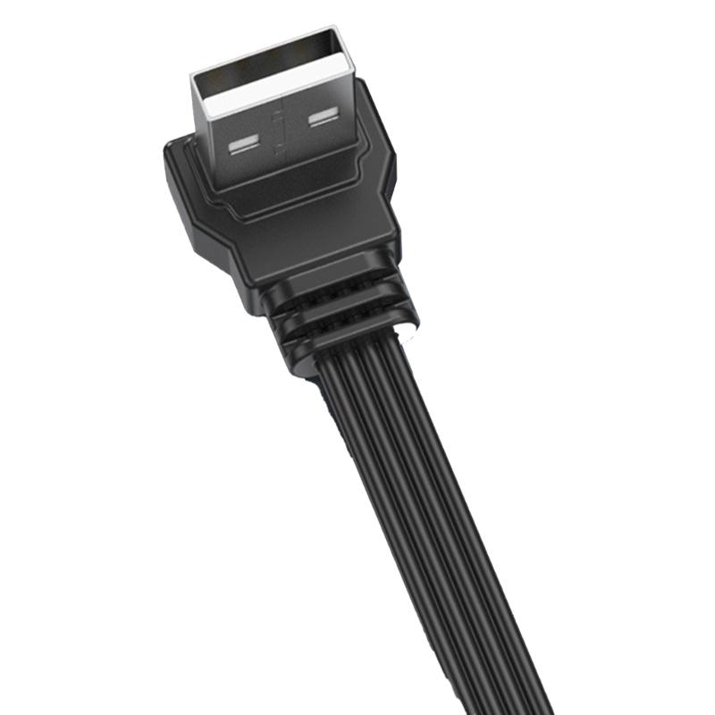 Кабель-адаптер-конвертер USB 2.0 на USB 2.0, длина 5-100 см, поддержка быстрой зарядки 2А и передачи данных 480 Мбит/с
