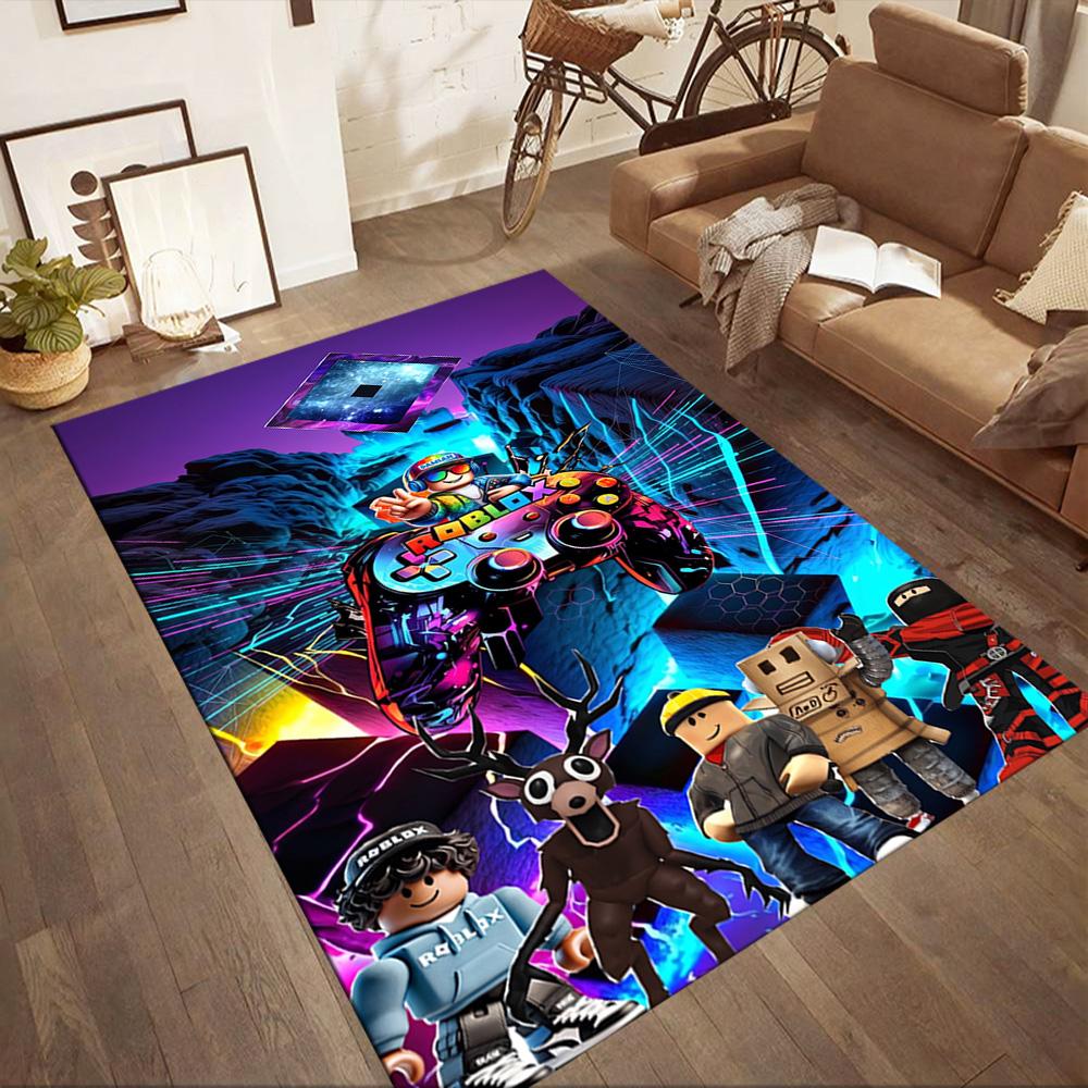 Roblox 41 Area Rug Design for Outdoor Hallway Bedrooms Entryway Anti-slip Rug Anime Office Decor Perfect Birthday/Christmas Gift Idea