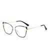 6213 Spring Temple New Fashionable Anti-Blue Cat Glasses Frame, Versatile Flat Glasses For European And American Street Photography