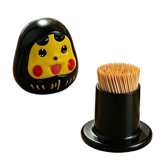 Cartoon Daruma Toothpick Decorative Holder Box Home Tooth Picks Office Kitchen Toothpick