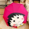 1PC Momoko Sakura Character  Automatic Umbrella - Suitable Travel Outdoor Portable Umbrella Birthday Gift Daily Essentials