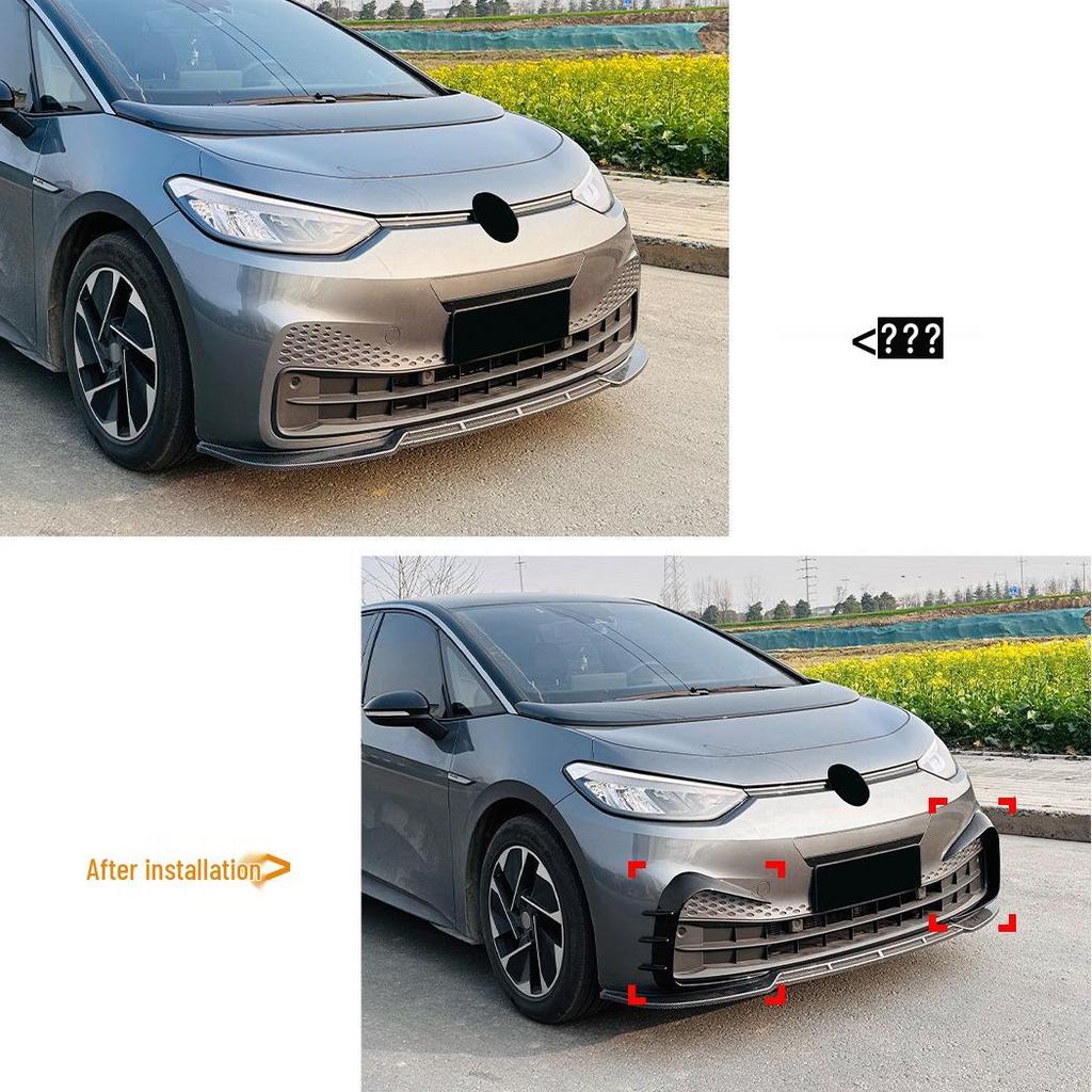 Volkswagen ID.3 2019-2022 Front Bumper Air Vent Grille Wind Deflector Car Sticker Trim
