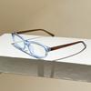 Blue Light Blocking Glasses High-Transmittance Fashion Clear Lens Glasses Small Oval Eyewear Trendy Retro Hip Hop Glasses