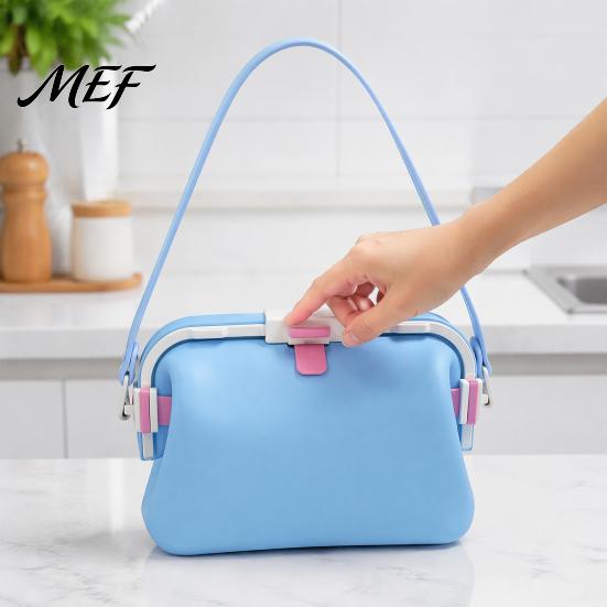 Travel Toiletry Bag Waterproof Silicone Crossbody Bag, Large Capacity Floating Beach Tote, Easy Clean Sand Resistant Handbag Portable
