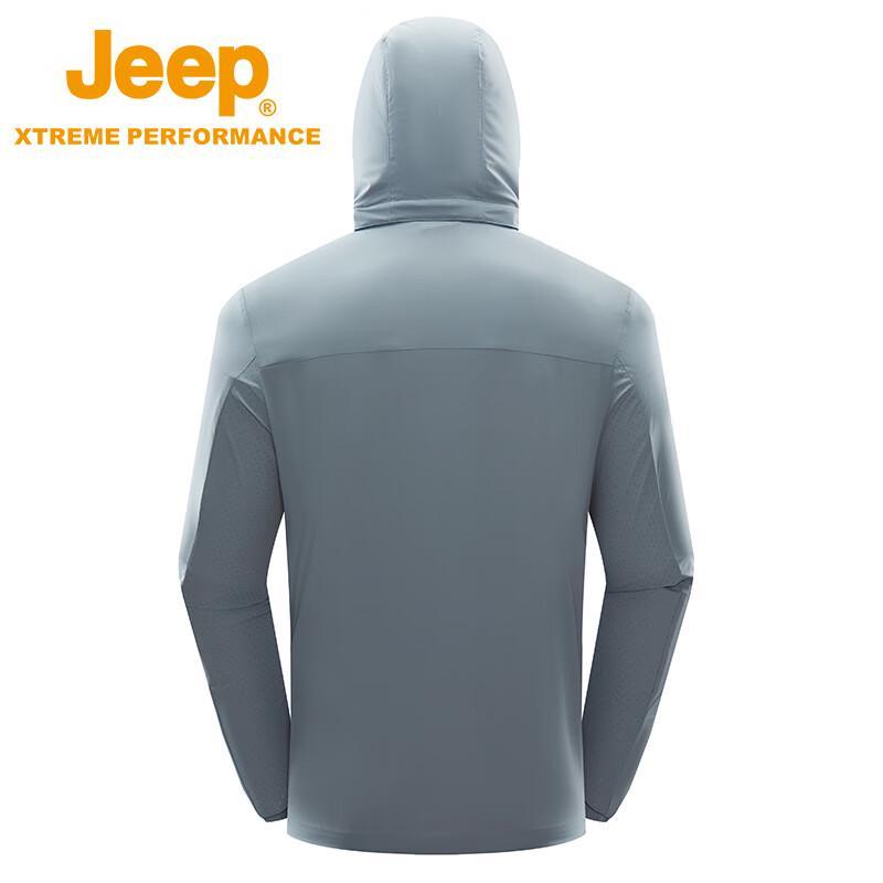 Jeep Мужская дышащая толстовка с капюшоном для защиты от солнца J312095228
