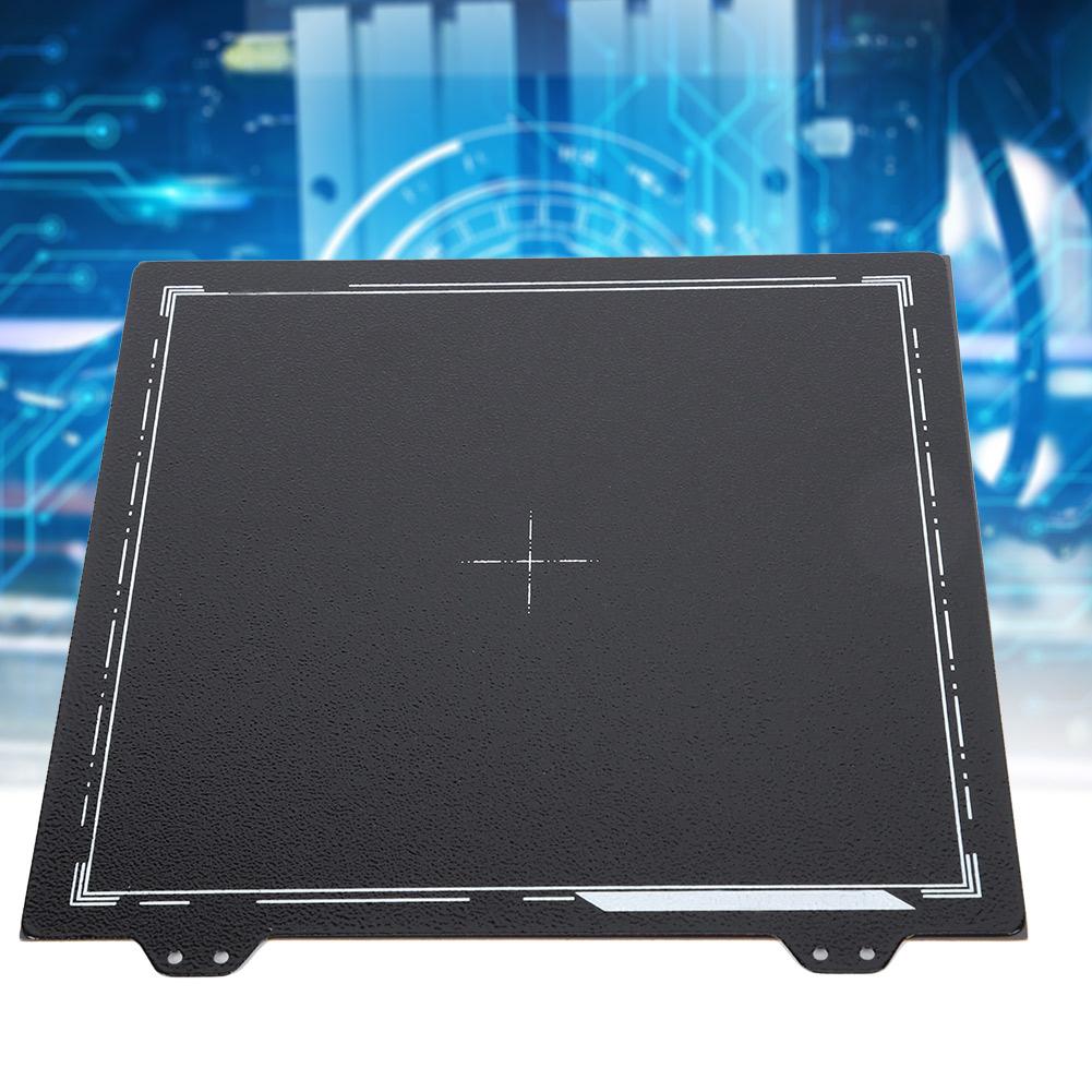 Черная Порошковая Пластина из Пружинной Стали для Prusa Anet CR 20 220мм Магнитная Наклейка Сторона B