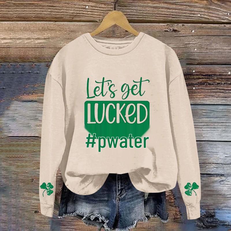 Unisex Simple Round Neck Letter Print Sweatshirt