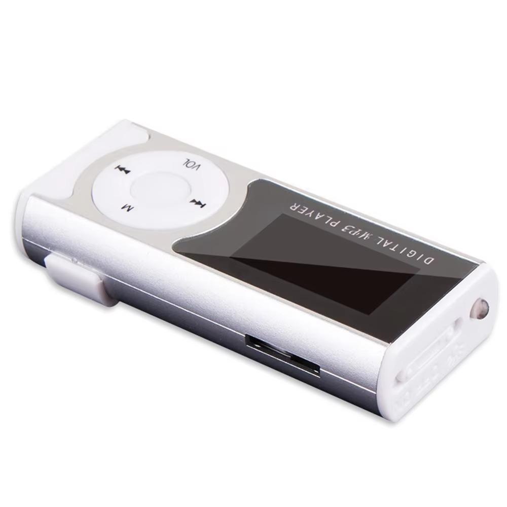 Lossless Sound Portable Mini MP3 Player Metal Clip Card Slot USB MP3 Music Players with LCD Screen Touch Keys Student Walkman