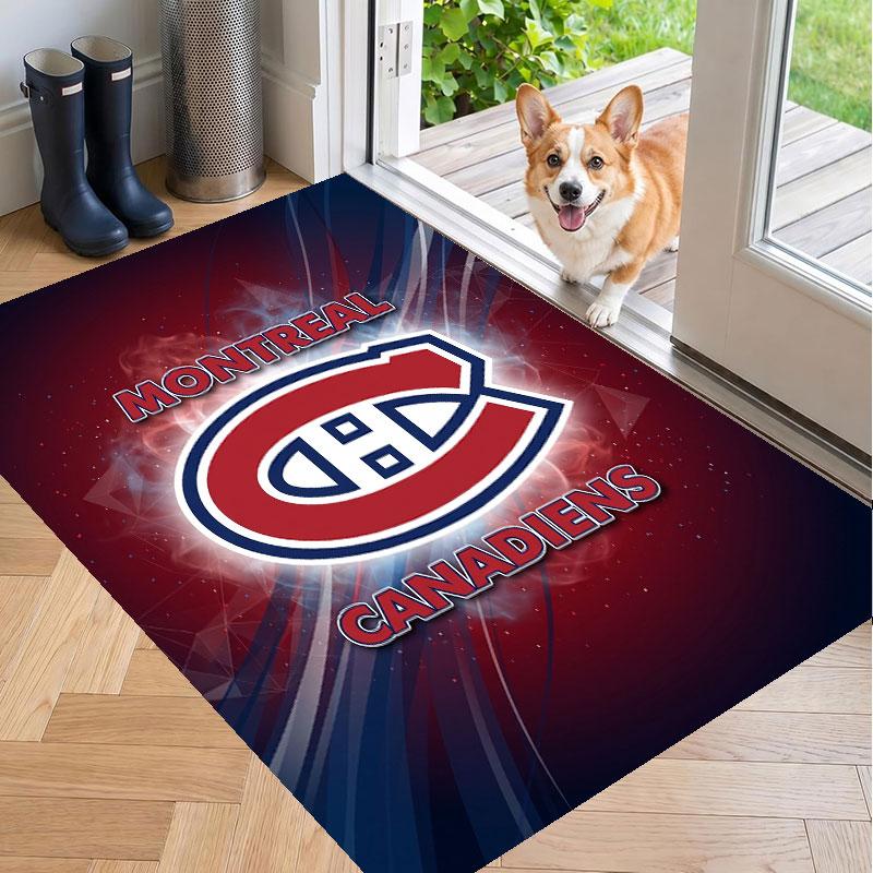 Soft Floor Carpet Montreal Canadiens Pattern Area Rug Decorative Mat For Home Room Decoration