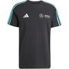 Adidas Mercedes Amg Petronas Formula Team Dna T-Shirt Black/White Men Streetwear JV5425