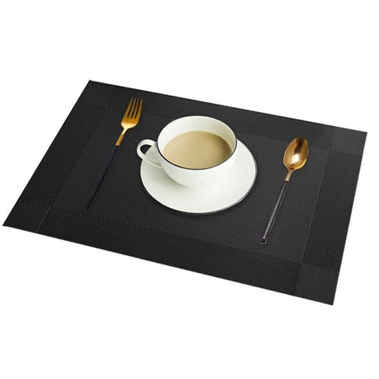 Набор из 4 салфеток из ПВХ, термостойкие тканые салфетки для столовых приборов, легко моющиеся, защитные покрытия для стола, современные украшения для стола