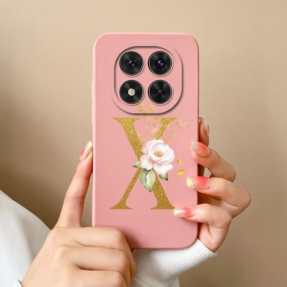 Чехол Для Redmi Note 14 Pro Plus Простой Буквенный Мягкий Жидкий Силикон Ударопрочный Чехол Для Телефона Для Redmi Note14 14Pro 4G 5G Fundas