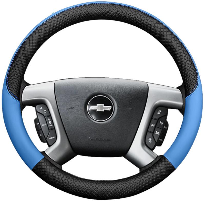 Кожаный чехол на руль автомобиля для Chevrolet Captiva Silverado GMC Sierra 2007-2014 Daewoo Автомобильный интерьер