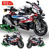 Technical Motorcycle Moto Car Model Building Blocks Racing Motobike Vehicles Bricks Toys for Children Gifts
