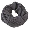 Thickened Wool Bib Neck Wraps Warm Scarves Retro Knitted Scarf  Women