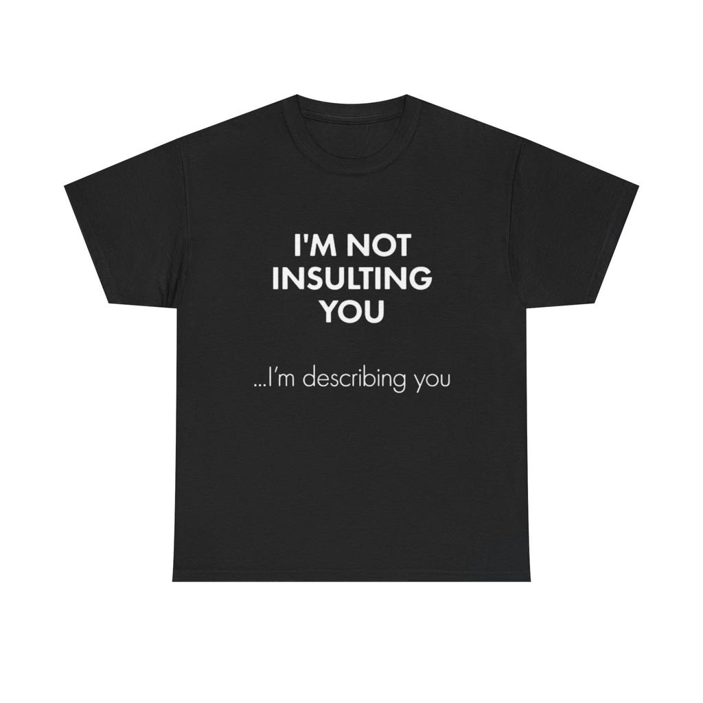 Men's and Women's T-shirts Im Not Insulting You Funny Graphic