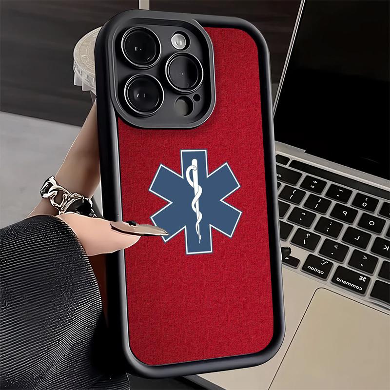 Phone Case for iPhone 17 Air 16E 15 16 Pro Max EMT EMS Ambulance Cover 14 Plus 13 12 Mini Soft Shell Silicone Fundas