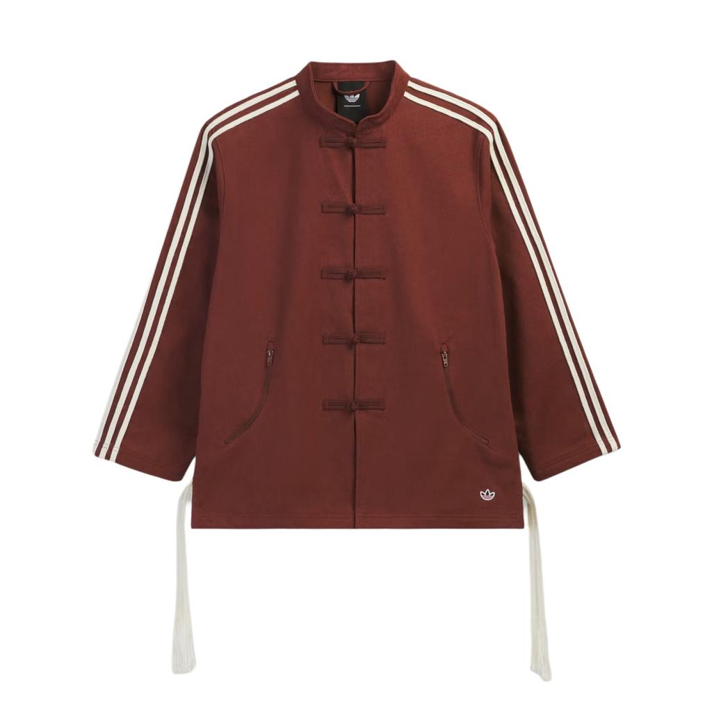 Adidas Оригинальная куртка-бомбер X CLOT от Эдисона Чена CNY Новый китайский стиль Воротник-стойка Полосатая куртка с длинным рукавом Унисекс куртки KD4031