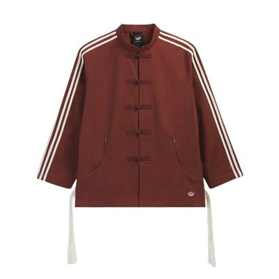 adidas Оригинальная куртка-бомбер X CLOT от Эдисона Чена CNY Новый китайский стиль Воротник-стойка Полосатая куртка с длинным рукавом Унисекс куртки KD4031