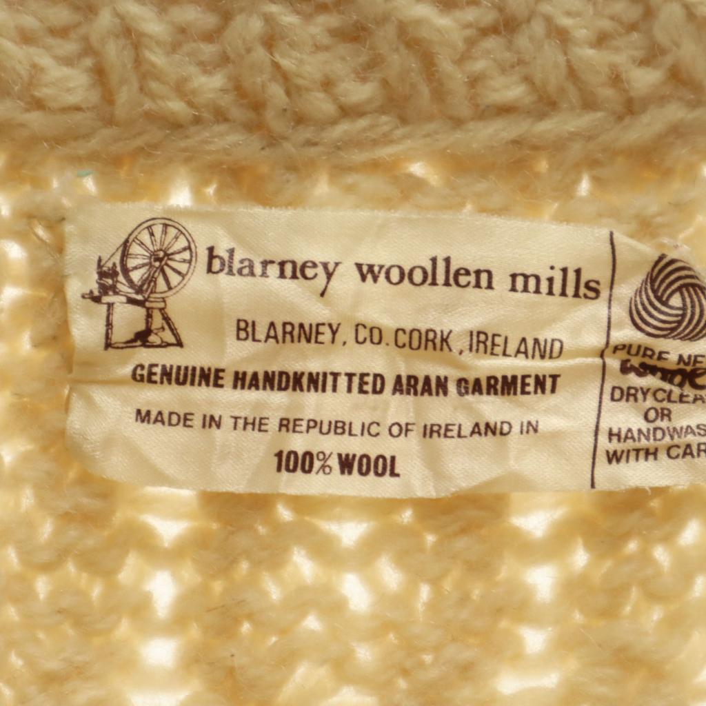 Blarney Woollen Mills 90-е Сделано в Ирландии Старый Рыбацкий свитер с длинным рукавом Женский Б/у