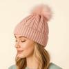 Warm Winter Twist Knitting Hat Solid Color Ski Snow Beanies Pompom Thick Plush Cap  Cold Weather