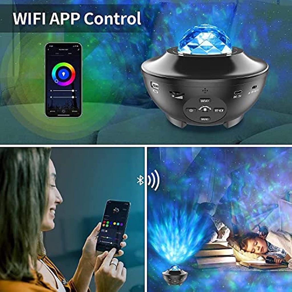 Проектор Galaxy Led Планетарий Лампа-проектор Проектор Galaxy Дневной свет для детей с голосовым/Bluetooth-управлением Светодиодный звездный проектор для взрослых детей