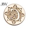 Wedding Invitation Wax Stamp Iris A-Z Initial Alphabet Seal Head, Brass Engraved Gift Wrapping Sealing Head for Invitations Envelopes Journal