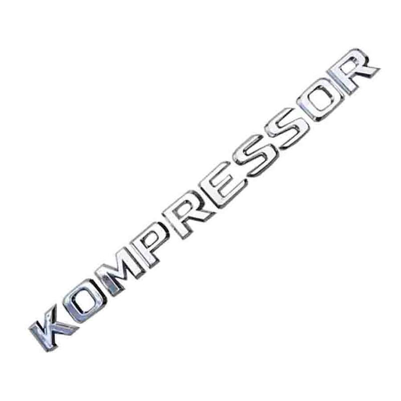 1Pc KOMPRESSOR Car Sticker Side Emblem Rear Trunk Badge For Mercedes Benz SLK CLK SL CLS ML GL A B C E S Class CL55 SLK200 C180