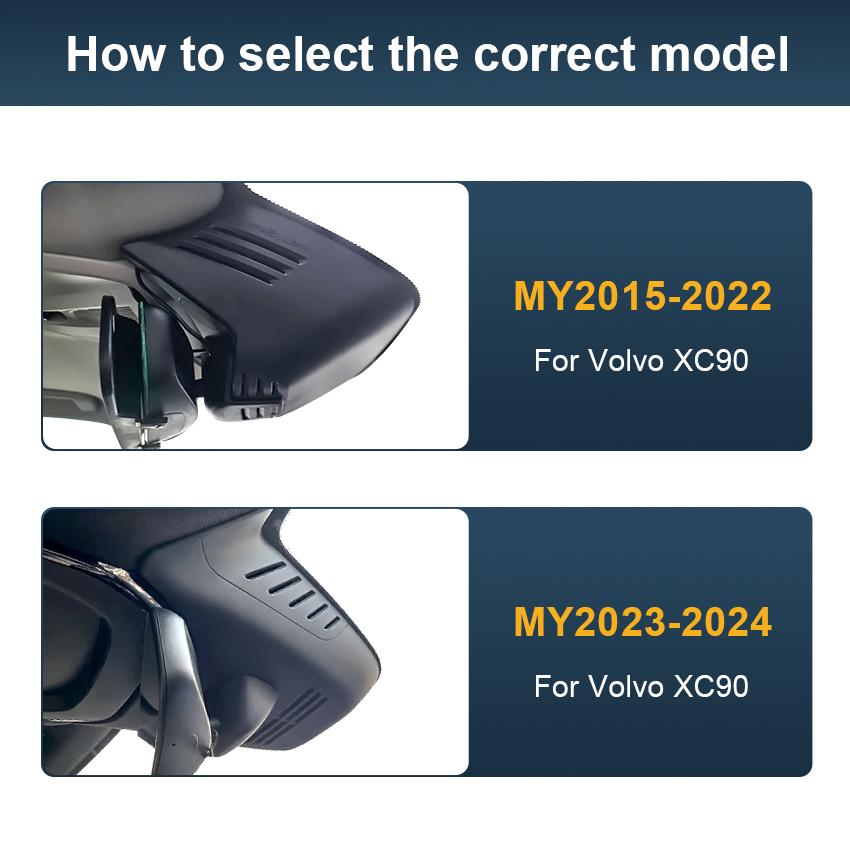 Видеорегистратор для Volvo XC90 2015 2016 2017 2018 2019 2020 2025 2025 2025 2025, Plug and Play 4K Автомобильный видеорегистратор Видеорегистратор для XC90
