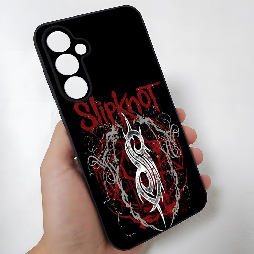 S-Slipknot Popular Band Phone Case For Samsung S26 Ultra S25 Edge Ultra S23 S22 S21 S20 Ultra Plus S24 Fe Glass Cover