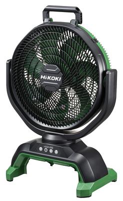 Перезаряжаемый вентилятор HiKOKI 18 В, заводской вентилятор, максимальная скорость ветра, низкий уровень шума, функция автоматического колебания, аккумуляторная батарея продается отдельно, адаптер переменного тока