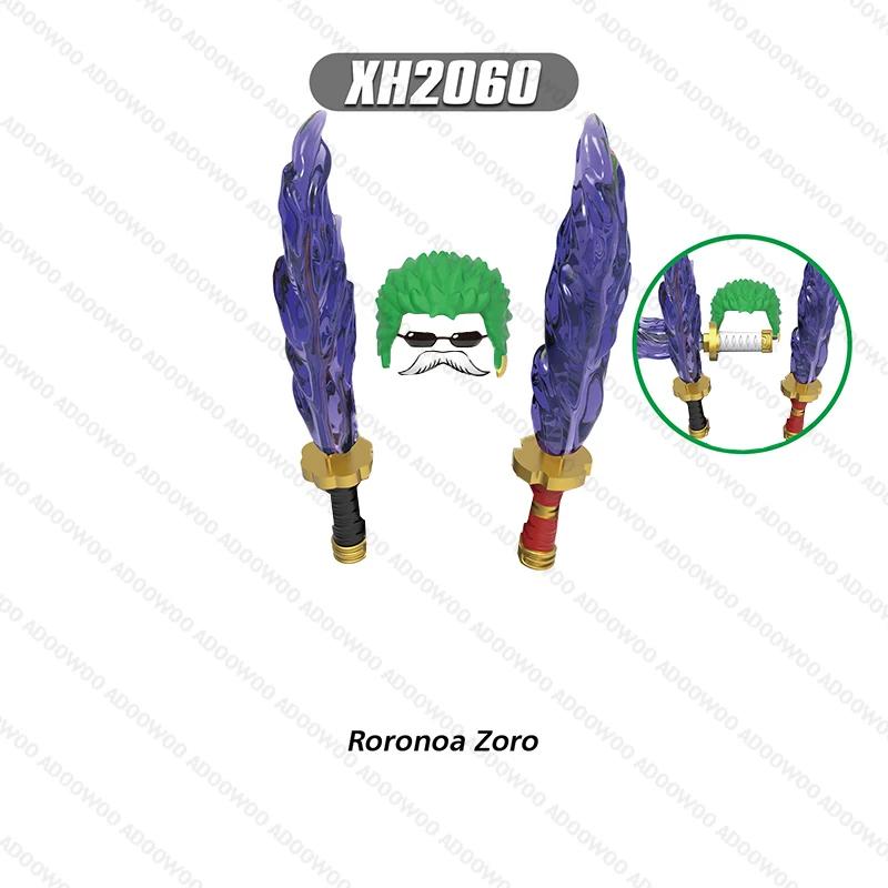 XH2030-XH2077 Japanese Anime Series Cartoon Building Block Figure Luffy Zoro Joba Mini Action Combination Desktop Accessory Toy