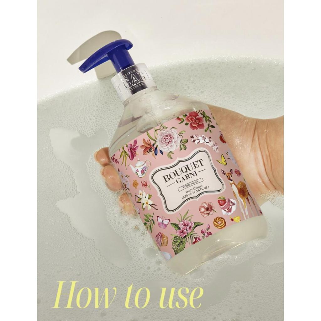 Bouquet Garni Глубокий Парфюмированный Набор для Ухода за Волосами Белый Мускус (Шампунь 500мл + Лечение 500мл)