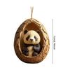 Christmas Tree Pendant Christmas Tree Ornament Set with Owl Dog Panda Forest Designs 2D Acrylic Christmas Tree Decoration