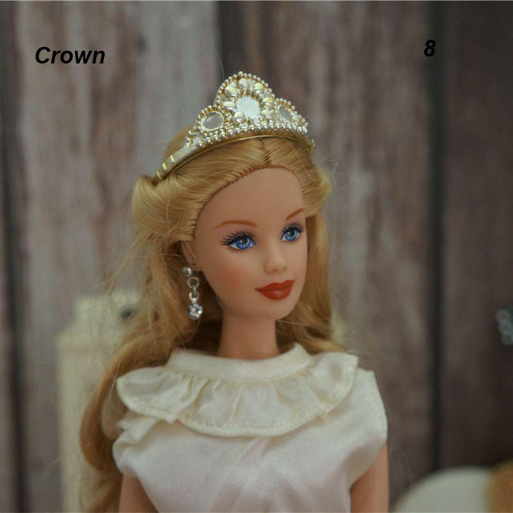 Кукла для маленьких девочек, подарок, игрушки, ожерелья, короны, браслет, ювелирные изделия, одежда, аксессуары, серьги для вечеринки