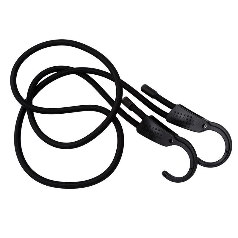 Adjustable Elastic Bungee Cord Hooks Bikes Rope Tie Luggage with Extra Wide Opening Steel Hook