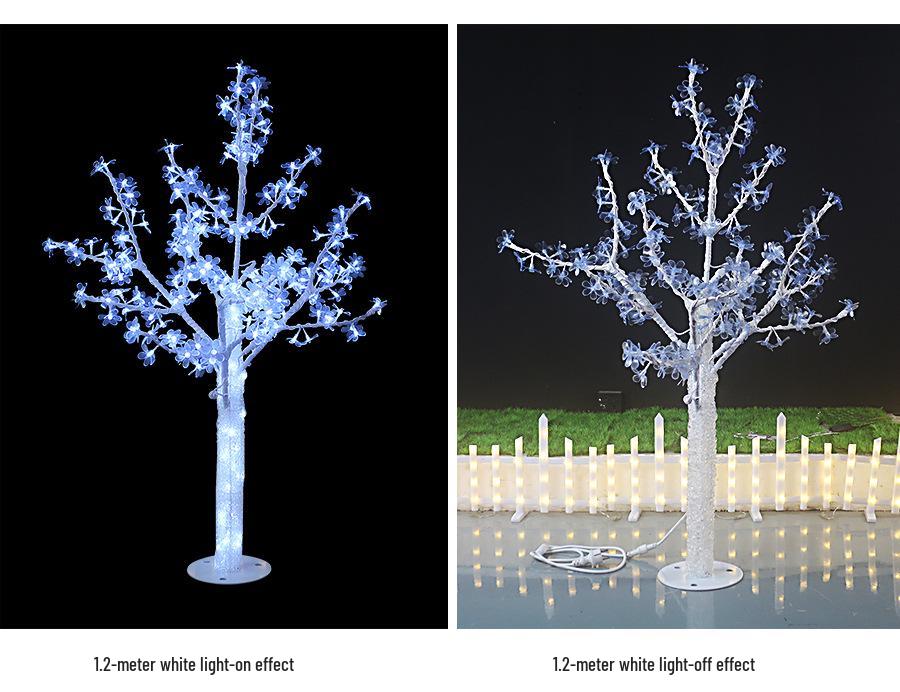Rainproof LED Festival Landscape Lamp: 1.2m-2.5m Crystal Tree for Outdoor Decoration
