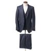 [Beams Heart] suit 130's glen check 3 buttons 3 piece suit men's NAVY XL